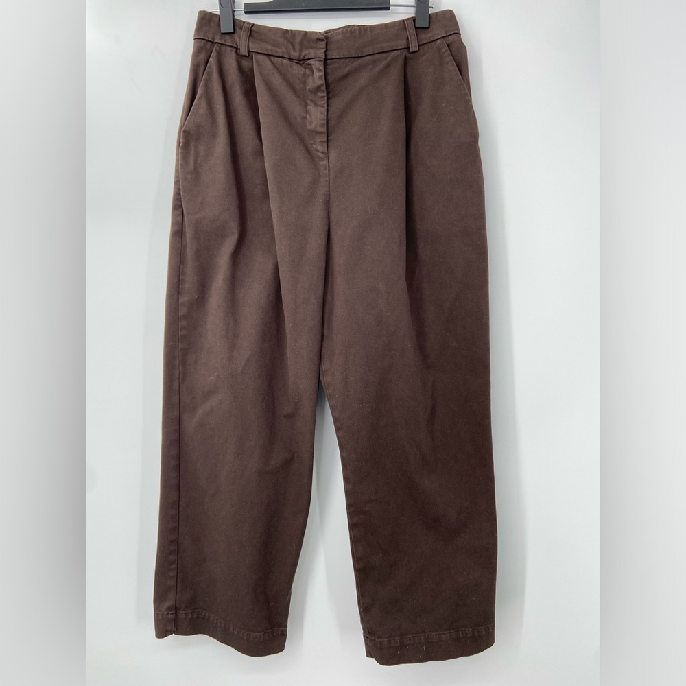 YMC Womens Retired Market Crip Cotton‎ Trousers Brown Size Medium
